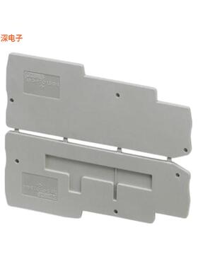 3244588|端板CONN TERM BLK END PLATE GRA