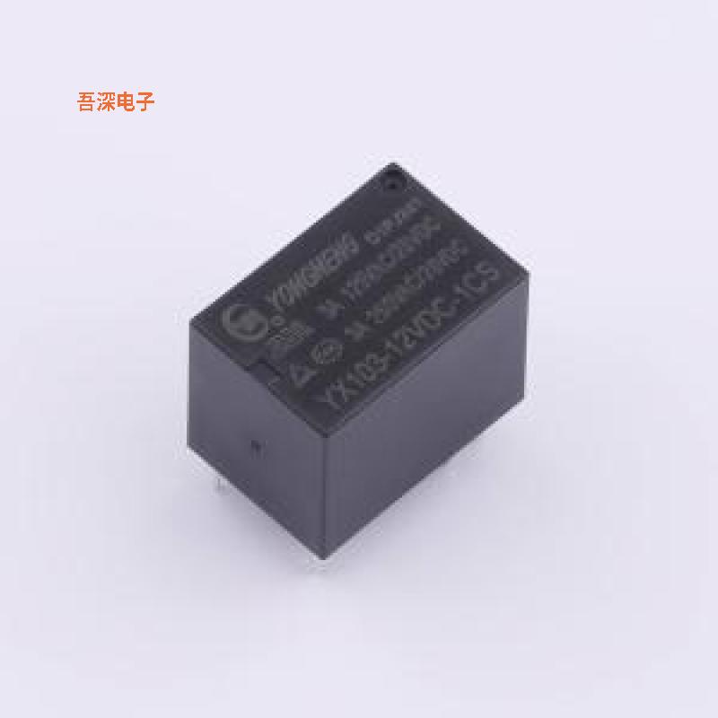 YX103-12VDC-1CS |电流3A，12VDC,1组换信号继电器DIP-6