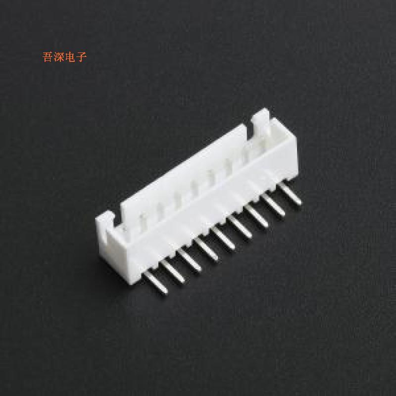 WAFER-XH254WZ-9A |线对板针座XH 2.54mm 1x9P 弯针 带扣