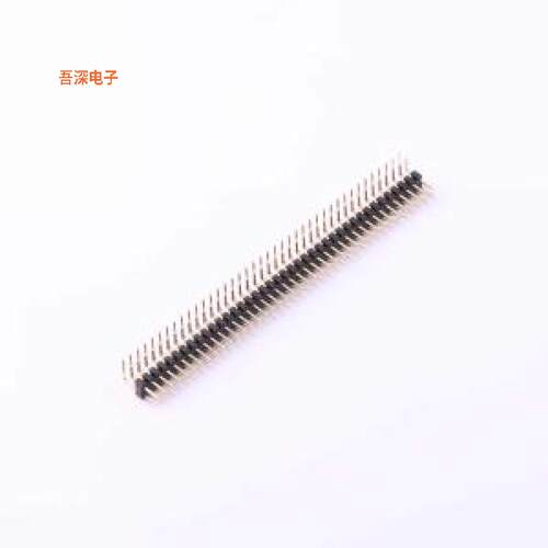 X4621WR-2x40I-C28D40 |高U镀金抗氧化排针弯插,P=2mm