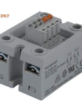 RK2A60D50P |底座安装SSR RELAY DPST-NO 50A 42-660V