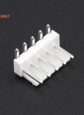 HC-VH-5AW-TW |线对板针座针座VH3.96-5AW 弯针白色 插件铜