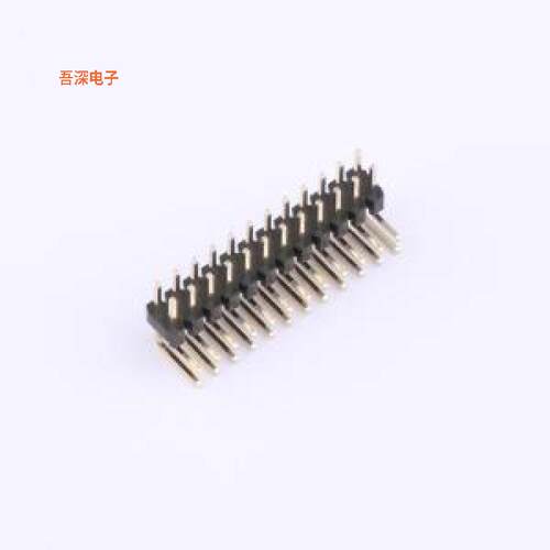 XDZ200-2-12-W-2.0-G1 |整针镀金 1U排针弯插,P=2mm