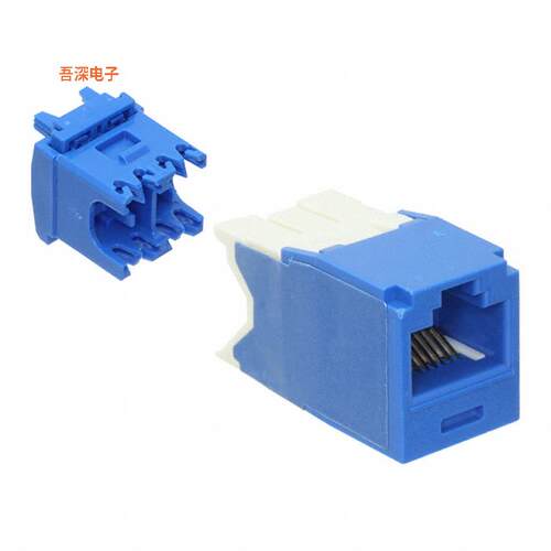 CJ6X88TGBU-24 |插孔MINI-COM MODULE, CAT 6A, UTP, 8