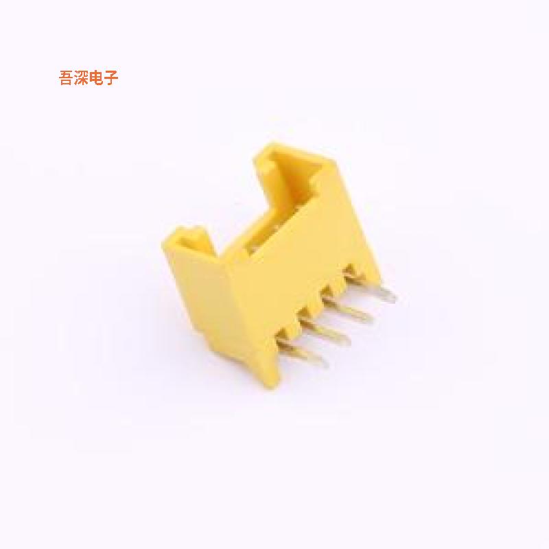 XD-HY-4AW-Y |线对板针座公母：公型插针 黄色带卡扣