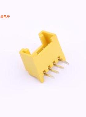 XD-HY-4AW-Y|线对板针座公母：公型插针 黄色带卡