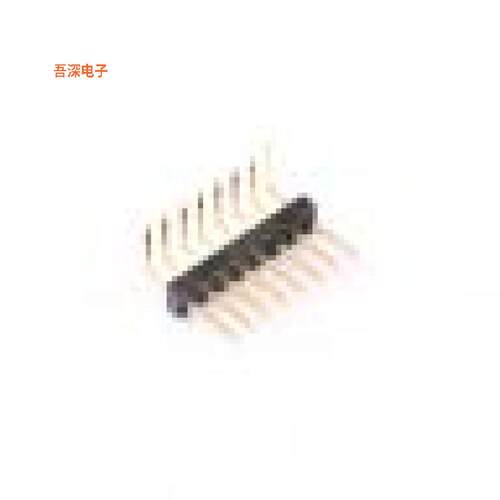 X1311WR-08J-C40D24 |(X1311)1.27单排单塑排针弯插,P=1.27mm