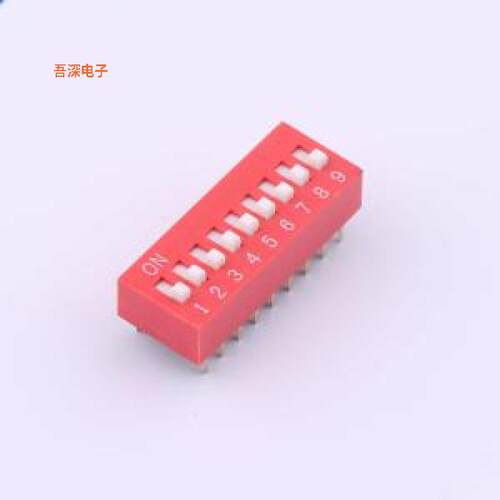 DS-9-R-T |DSE双列插件型9位高柄拨码插件,P=2.54mm