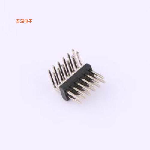 HDGC127-PW2-06|排针1.27*1.0 弯针 PA3.8 PB3.8 PC2.5 2X6