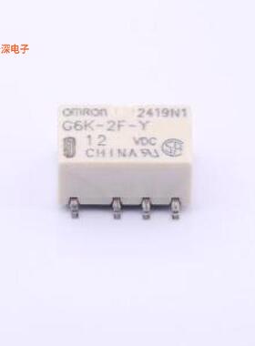 G6K-2F-Y DC12|原装SMD,6.5x10mmRELAY TELECOM DPDT 1A 12