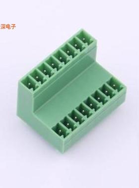 KF2EDGVT-3.81-2*8P |绿保插拔式接线插件,P=3.81mm