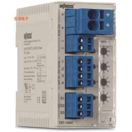 787-1664 |DIN 轨道ELECTRONIC CIRCUIT BREAKER; 4-CH