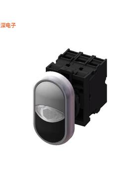 M22DP-SF20-E230-WB |前面板安装DOUBLE PB-2A--WHITE&BLK