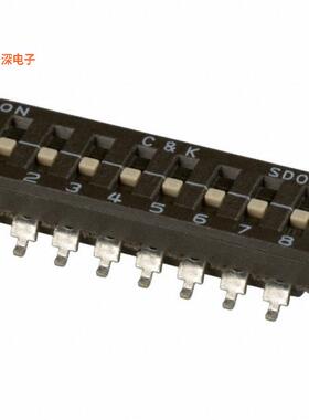 SD08H1SB |SPSTSWITCH SLIDE DIP SPST 0.1A 25V