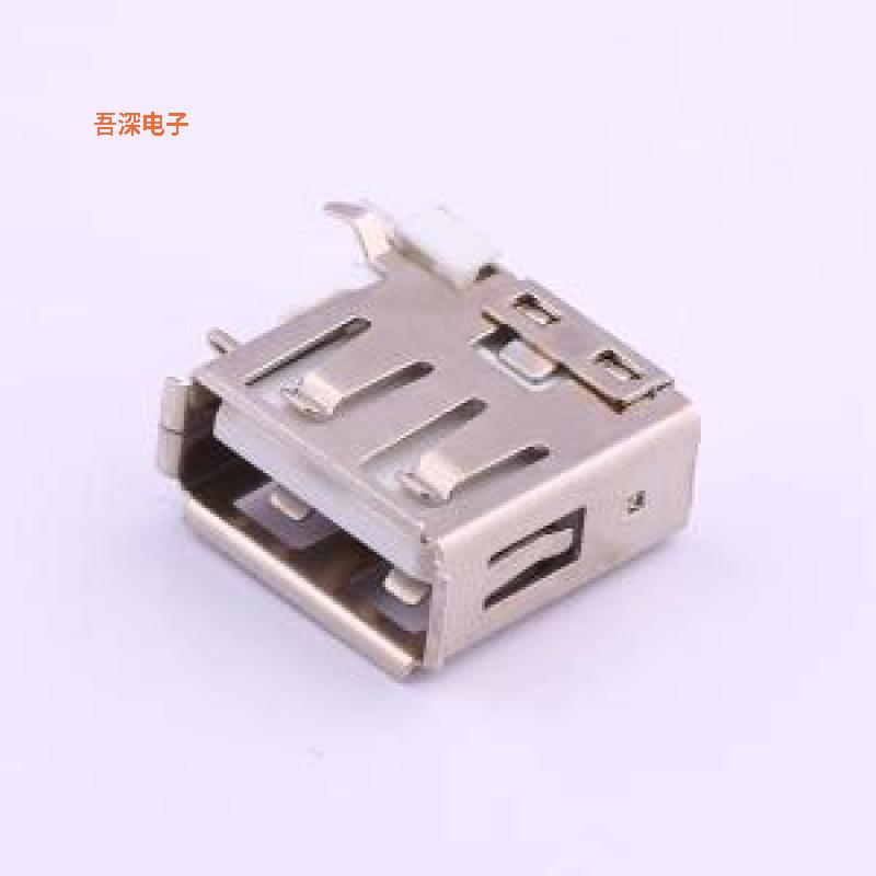 U-A-24D2-Y-7 |原装短体卷边PBT白胶O型USB连接器插件