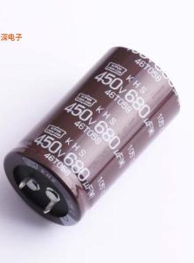 EKHS451VSN681MR50S |原装插件,D30xL52.5mm牛角型电解