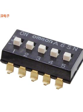 A6SN-5104 |SPSTSWITCH SLIDE DIP SPST 0.025A 24V