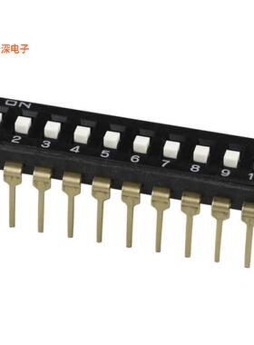 DS04-254-1L-10BK |SPSTSWITCH SLIDE DIP SPST 0.025A 24V