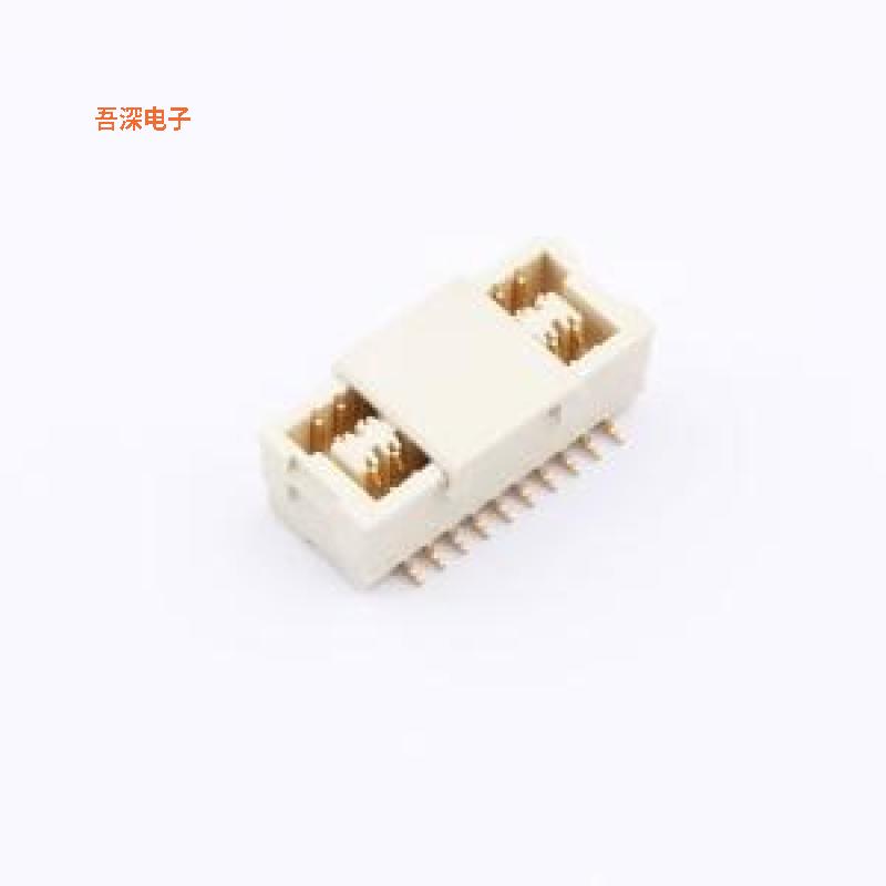 WB100B4L-201C-001 |SHLD-2*10P立贴镀金线对板针座SMD,P=1mm