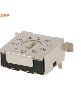 MRSSH4DR10SMGWTR |BCDSWITCH ROTARY DIP BCD 0.4VA 20V