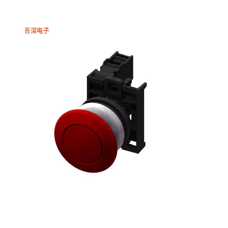 M22MP-ASF01-R |前面板安装MUSHRM PB-ALT-1B-RED