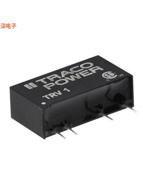 TRV 1-0513 |隔离模块DC DC CONVERTER 15V 1W