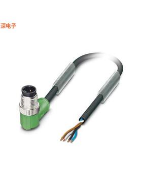 1415592|插座，直角CBL 4POS RCPT RA TO WIRE 9.84