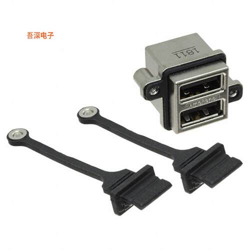 MUSBC111M5 |原装全新CONN RCPT USB2.0 A STACK PCB R/A