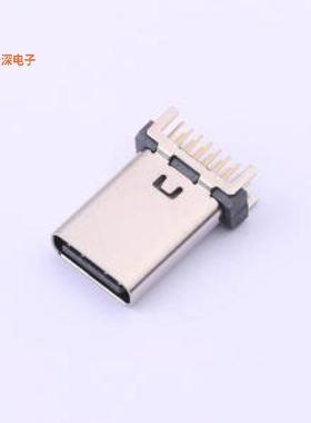 918-648K2027E30008 |USBTYPE-C母座 立式 16PIN 13.0