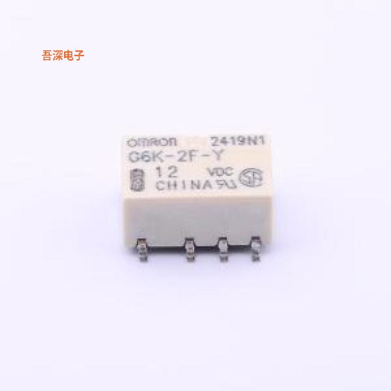 G6K-2F-Y-TR DC12 |原装SMD,6.5x10mmRELAY TELECOM DPDT 1A 12V