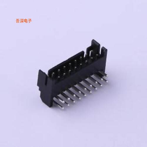 HX20012-18WA black |配套：HX20012-18Y线对板针座弯插,P=2mm