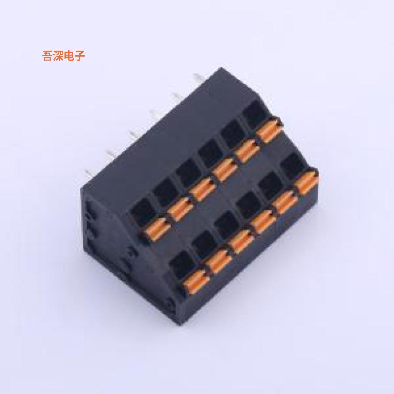 KFM736H-5.0-2*6P |原装插件,P=5mm弹簧式接线