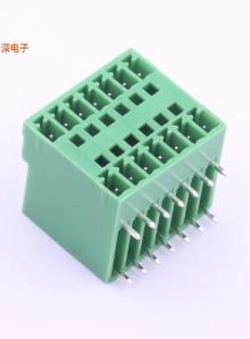 KF2EDGRH-3.5-2*7P |原装弯插,P=3.5mm插拔式接线