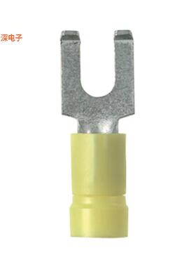 PV10-8FF-L|带法兰CONN SPADE TERM 10-12AWG #8 YE