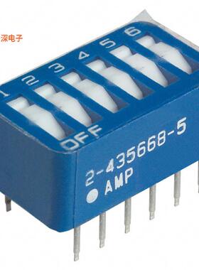 2-5435668-5 |SPSTSWITCH ROCKER DIP SPST 0.06A 5V