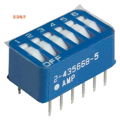 2-5435668-5 |原装全新SWITCH ROCKER DIP SPST 0.06A 5V