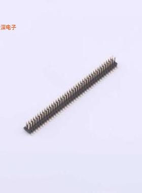 X1321WVS-2x40J-C40D53 |排针上针4.0,PB0.1mm,6T料,Au足1u