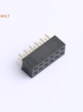 2005FV-2x6P |排母2.0mm双排  2x6P 直插方孔排母插件,P=2mm