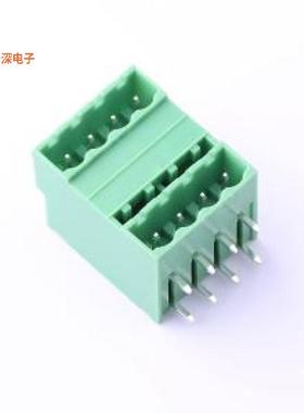 KF2EDGRH-5.08-2*4P |原装弯插,P=5.08mm插拔式接线