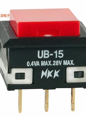UB15KKG01N-C |面板安装，卡入式SWITCH PUSH SPDT 0.4VA 28V