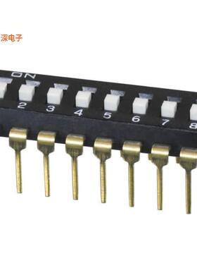 DS04-254-1L-08BK |SPSTSWITCH SLIDE DIP SPST 0.025A 24V