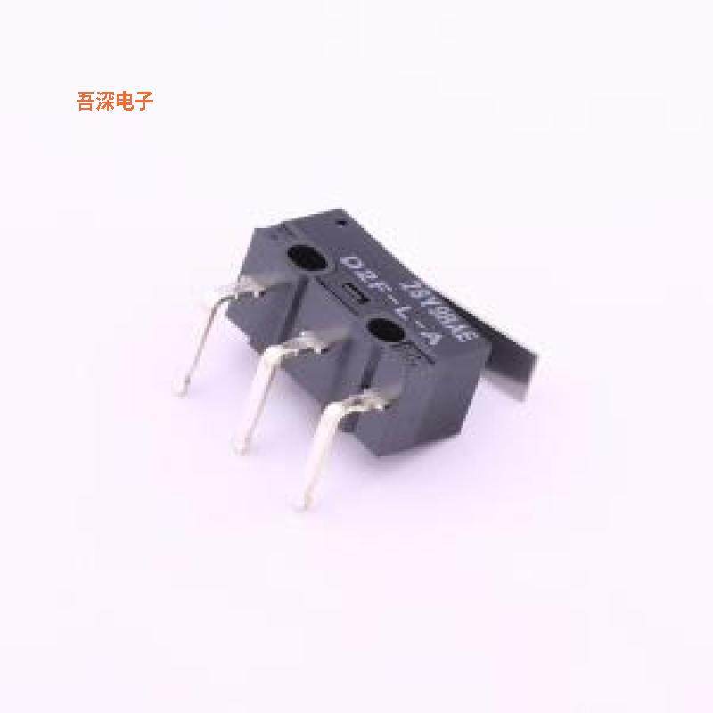 D2F-L-A |行程AC125 3A, DC30V 2A,直摆杆,右角型PCB