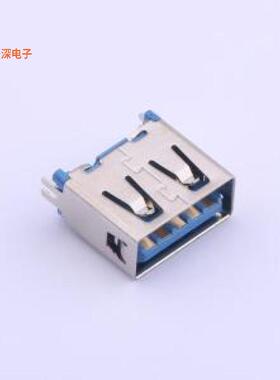 916-862A205EY10200|夹板脚无边不锈钢蓝胶SMTUSBSM