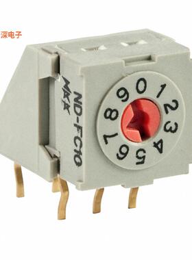 NDFC10H |BCD 补码SW ROTARY DIP BCD COMP 0.1A 5V
