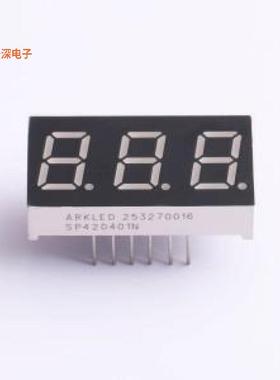 SP420401N |数码管0.4英寸三位(3位)超高亮红色共阴数码管