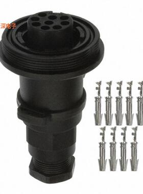PX0729/S |插座，母型插口CONN RCPT FMALE 9POS TIN CRIMP