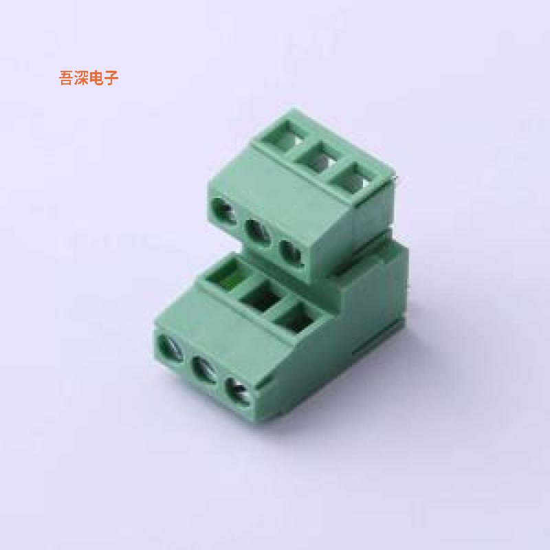 DB128A-5.0-2*3P-GN-S |原装插件,P=5mm螺钉式接线