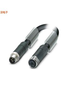 1408807 |插座CIRC CBL 4POS RCPT TO PLUG 1.97'