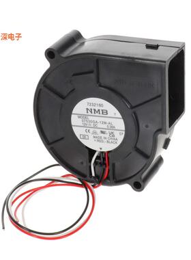 07530GA-12M-AL-00 |12VDCFAN BLOWER 75.7X30MM 12VDC WIRE