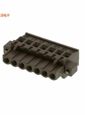 1546707-1 |插头，母插口TERM BLOCK PLUG 7POS 5.08MM